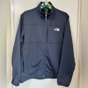 THE NORTH FACE ZIP UP TRACK JACKET SIZE LARGE NAVY BLUE